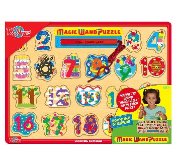Magic Wand Wooden Magnetic Puzzle - Numbers