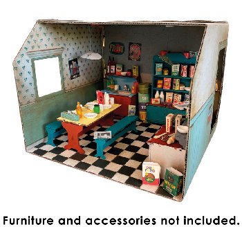 Sam & Julia DIY Cardboard Room - Kitchen/Bathroom