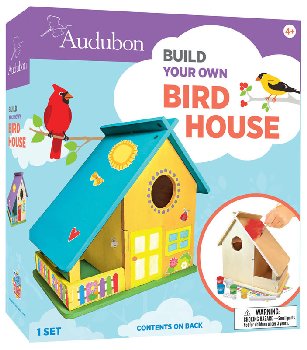 Audubon - Bird House Buildable Wood Paint Kit