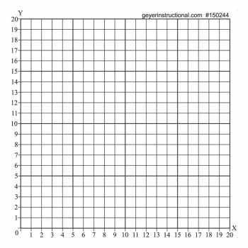 Graph Stickers Numeric 1st Quadrant (50 Sticker Sheets)