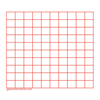 Graphing 3M Post It Notes - 10 x 10 Squares  (100 sheet pads - 4-pack)