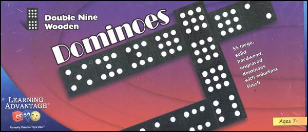 Dominoes Double-Nine Wooden