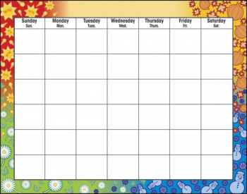 Wipe Off Calendar