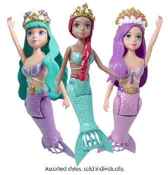 Lil' Fishy's Swimming Mermaid Doll Asst Style