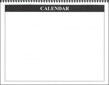 Blank Calendar