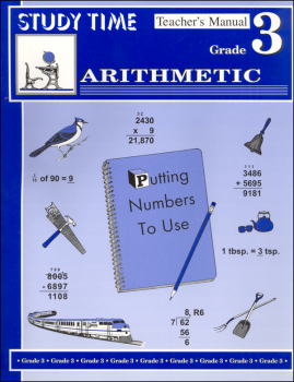 Study Time Arithmetic - Teacher's Manual, Grade 3
