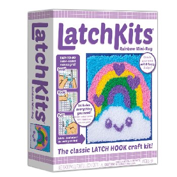 Latchkits Smiling Rainbow Mini Rug Kit