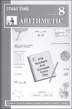 Study Time Arithmetic - Textbook, Grade 8