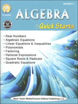 Algebra Quick Starts (Math Quick Starts)