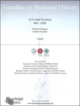 Timeline of Medieval History (400-1600)10' x 1'