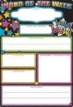 Word of the Week Smart Poly Chart Write-On/Wipe-Off