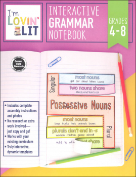 Interactive Grammar Notebook - Grades 4-8 (I'm Lovin' Lit)