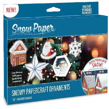 Snowy Papercraft Ornaments
