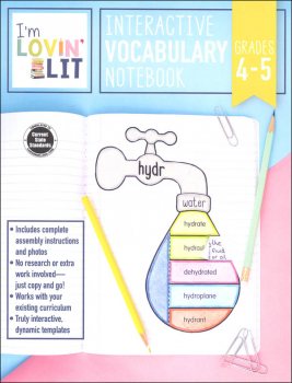 Interactive Vocabulary Notebook - Grades 4-5 (I'm Lovin' Lit)