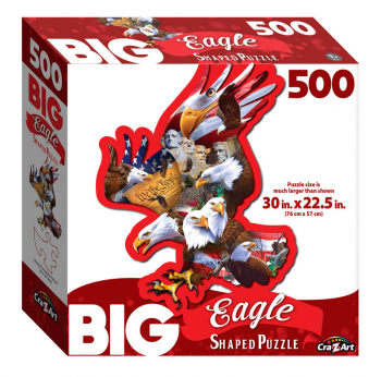 Big Shaped Great American Eagle Jigsaw Puzzle (500 piece)