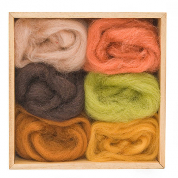 Woolpets Wool Roving (1.5 oz bag) - Earth