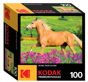 Kodak Horse Running in a Field of Purple Flowers Puzzle (100 piece)