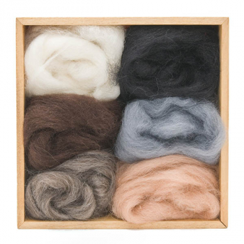 Woolpets Wool Roving (1.5 oz bag) - Neutral