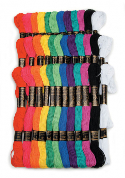 Embroidery Floss 36 Skeins - Primary