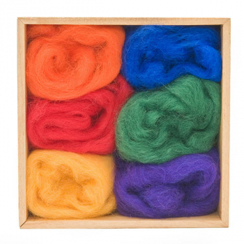 Woolpets Wool Roving (1.5 oz bag) - Rainbow