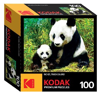 Kodak Mama and Baby Panda Puzzle (100 piece)