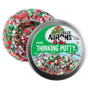 Mistletoe Mania Putty 2" Mini Tin (Season's Greetings Thinking Putty)