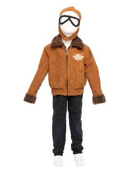 Amelia the Pioneer Pilot - Jacket, Hat, Goggles & Scarf (size 5-6)