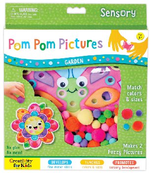 Sensory Pom Pom Pictures - Garden