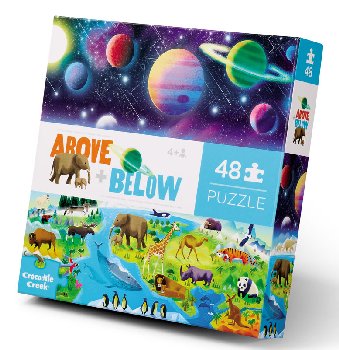 Above + Below Puzzle - Earth & Space (48 pieces)
