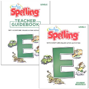 Reason for Spelling E Homeschool Set 2nd Edtn