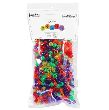 Pony Beads - Transparent Rainbow Fun Pack 700 beads