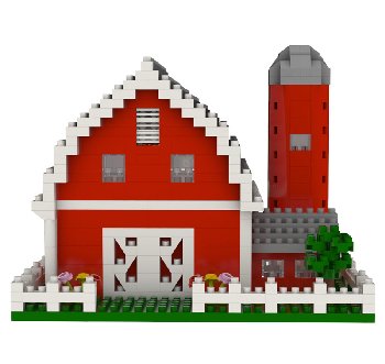 Mini Building Blocks: Barn (631 pieces)