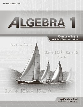 Algebra 1 Student Quiz and Test Book
