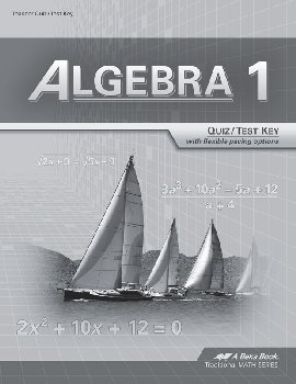Algbera 1 Quiz and Test Key with Solutions