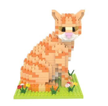 Mini Building Blocks: Farm Cat (416 pieces)