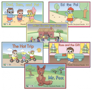 Phonetic Storybook Readers - Kindergarten Set of 1-6 Homeschool Edition