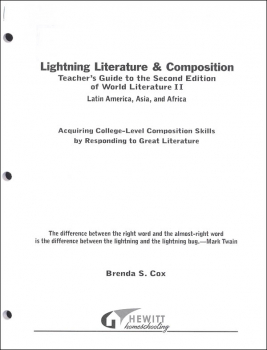 Lightning Literature & Composition World II: Latin America, Africa and Asia Teacher Guide