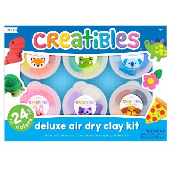 Creatibles Deluxe Air Dry Clay Kit (set of 24)