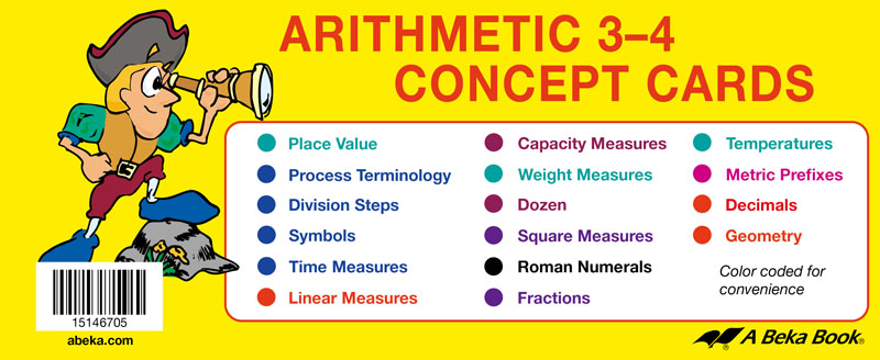 Arithmetic 3-4 Concept Cards