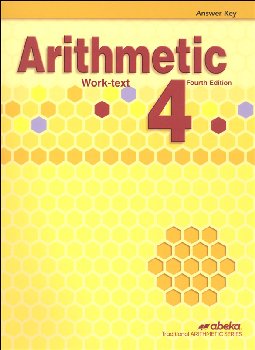Arithmetic 4 Answer Key (4th Edition)