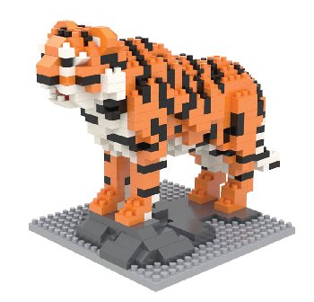 Mini Building Blocks: Tiger (493 pieces)