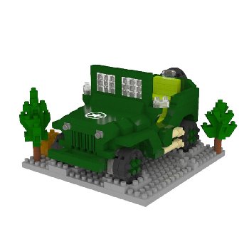 Mini Building Blocks: World War II Recon Vehicle (399 pieces)