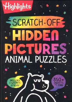 Highlights Scratch-Off Hidden Pictures Animal Puzzles
