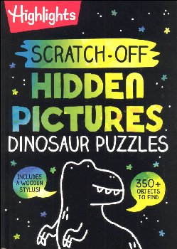 Highlights Scratch-Off Hidden Pictures Dinosaur Puzzles