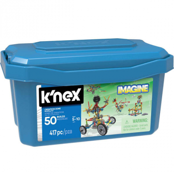 K'NEX IMAGINE 50 Model Big Value 408 Piece Building Gift Box Set KNEX 12420 7+ 