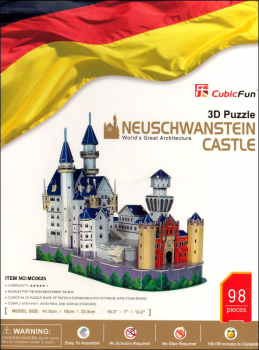 Neuschwanstein Castle 3-D Puzzle