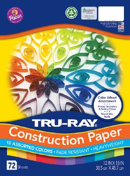Tru-Ray Color Wheel Assorted Colors (12" x 18")