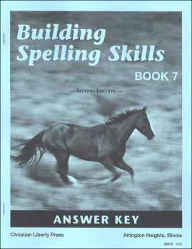 Building Spelling Skills 7 Answer Key 2ED