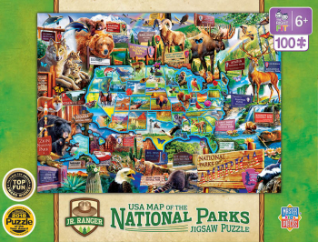 National Parks USA Map Puzzle (100 piece)