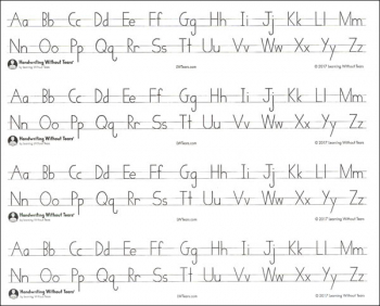 Print Alphabet Desk Strips (4 per pack)